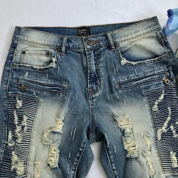 Decibel NWOT Medium Wash Jean Shorts Men 34 - Picture 2 of 10